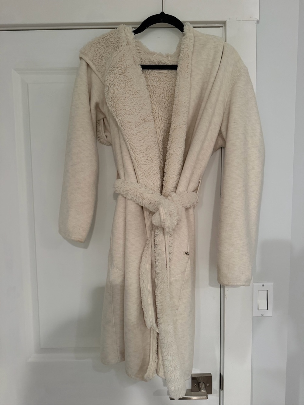 UGG Cozy Cream Sherpa-Lined Robe Coat